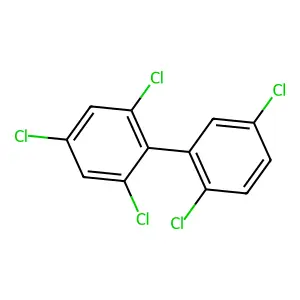 2,2',4,5',6-Pentachlorobiphenyl structure