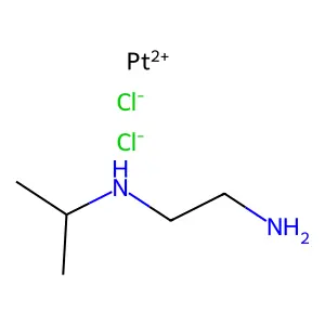 (SP-4-2)-Dichloro(N-(1-methylethyl)-1,2-ethanediamne-N,N')platinum structure