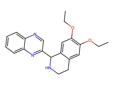 2-(6,7-Diethoxy-1,2,3,4-tetrahydroisoquinolin-1-yl)quinoxaline structure