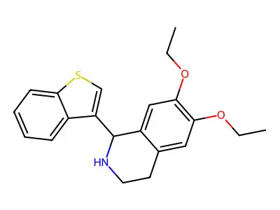 1-(1-Benzothiophen-3-yl)-6,7-diethoxy-1,2,3,4-tetrahydroisoquinoline structure