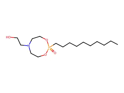 6H-1,3,6,2-Dioxazaphosphocine-6-ethanol, 2-tetrahydrodecyl-, 2-oxide structure