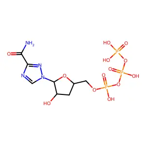 3'-Deoxyribavirin triphosphate structure