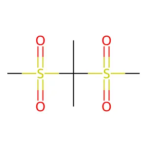 Propane, 2,2-bis(methylsulfonyl)- structure