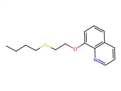 Quinoline, 8-(2-(butylthio)ethoxy)- structure