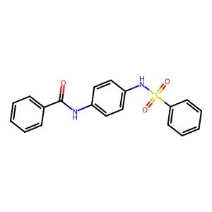 N-[4-(benzenesulfonamido)phenyl]benzamide structure