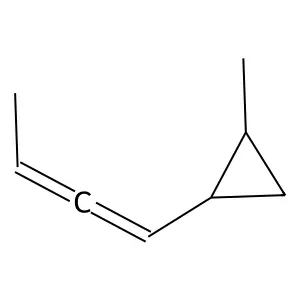 Cyclopropane, 1-(1,2-butadienyl)-2-methyl-, cis- structure