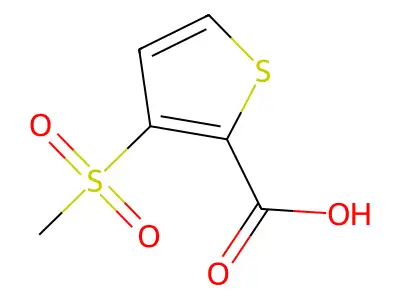 3-甲磺酰基噻吩-2-甲酸 structure