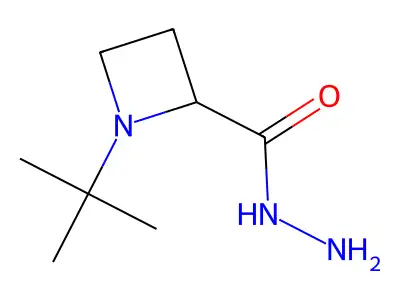 1-Tert-butylazetidine-2-carbohydrazide structure