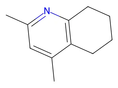 5,6,7,8-Tetrahydro-2,4-dimethylquinoline structure