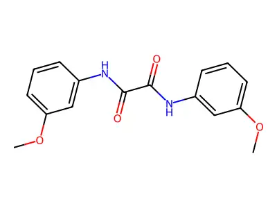 N,N'-bis(3-methoxyphenyl)oxamide structure