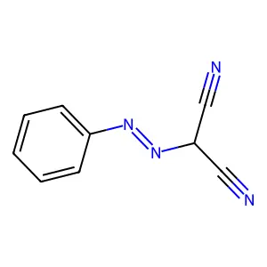 2-(2-苯基偶氮基)丙二腈 structure