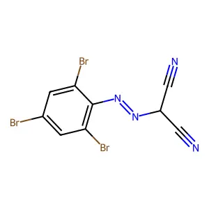((2,4,6-三溴苯基)偶氮)丙二腈 structure