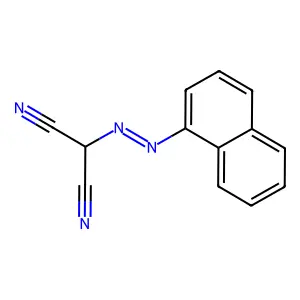 (1-萘基偶氮)丙二腈 structure