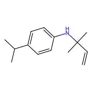 Benzenamine, N-(1,1-dimethyl-2-propenyl)-4-(1-methylethyl)- structure