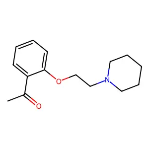 Acetophenone, 2'-(2-piperidinoethoxy)- structure