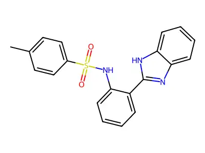 N-[2-(1H-benzimidazol-2-yl)phenyl]-4-methylbenzenesulfonamide structure