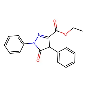 ethyl 5-oxo-1,4-diphenyl-4H-pyrazole-3-carboxylate structure