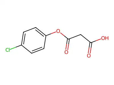 3-(4-Chlorophenoxy)-3-oxopropanoic acid structure