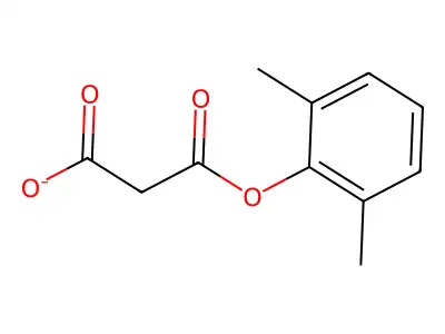 3-(2,6-Dimethylphenoxy)-3-oxopropanoic acid structure