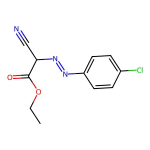 ((对氯苯基)偶氮)氰基乙酸乙酯 structure