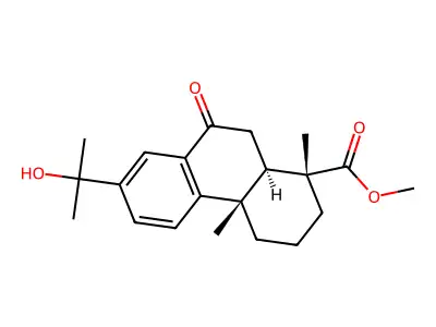 15-Hydroxy-7-oxodehydroabietic acid, methyl ester structure