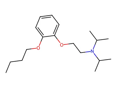 2-Propanamine, N-(2-(2-butoxyphenoxy)ethyl)-N-(1-methylethyl)- structure