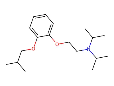 2-Propanamine, N-(1-methylethyl)-N-(2-(2-(2-methylpropoxy)phenoxy)ethyl)- structure