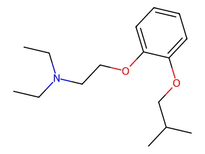 Ethanamine, N,N-diethyl-2-(2-(2-methylpropoxy)phenoxy)- structure