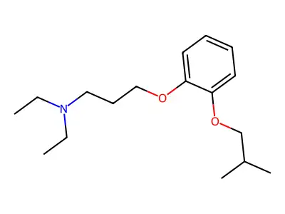 1-Propanamine, N,N-diethyl-3-(2-(2-methylpropoxy)phenoxy)- structure