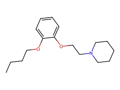 Piperidine, 1-(2-(2-butoxyphenoxy)ethyl)- structure