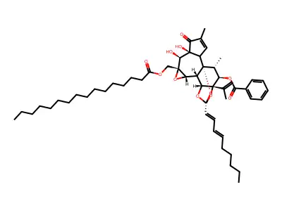 Gnidilatidin 20-palmitate structure
