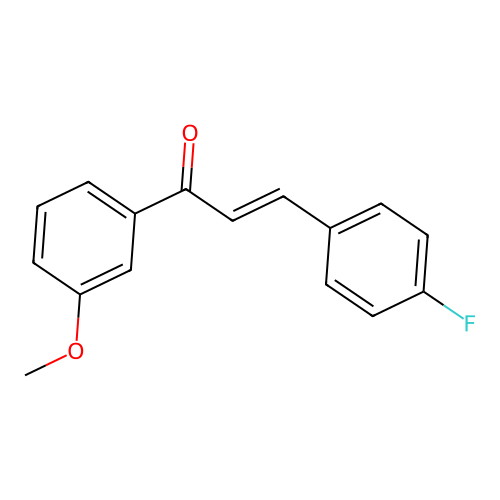 (2E)-3-(4-Fluorophenyl)-1-(3-methoxyphenyl)prop-2-en-1-one structure