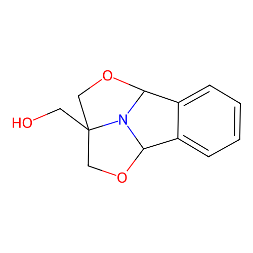 4a,8b-Dihydro-2H-1,4-dioxa-8c-azapentaleno[1,6-ab]inden-2a(3H)-ylmethanol structure