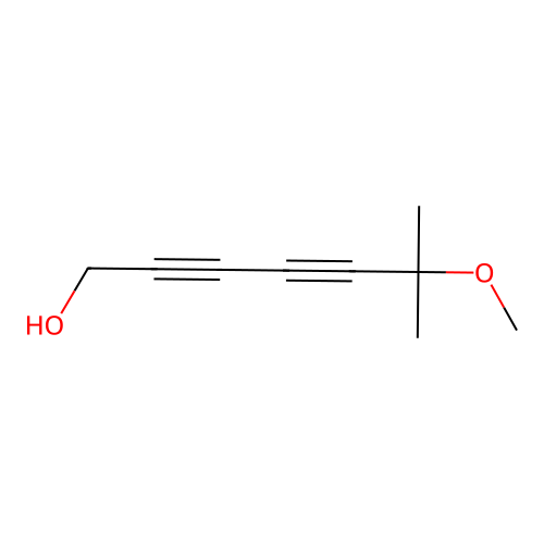 2,4-Heptadiyn-1-ol, 6-methoxy-6-methyl- structure