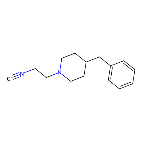 4-Benzyl-1-(2-isocyanoethyl)piperidine structure