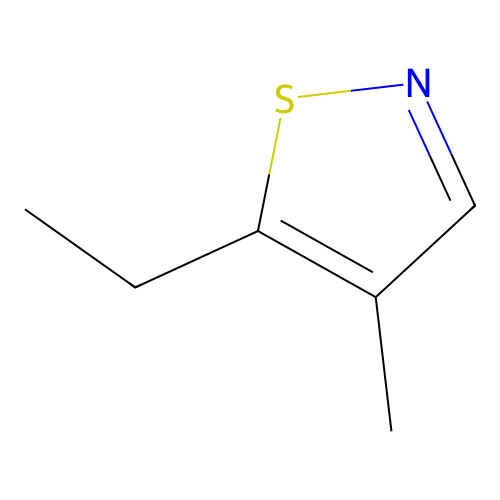 InChI=1/C6H9NS/c1-3-6-5(2)4-7-8-6/h4H,3H2,1-2H structure