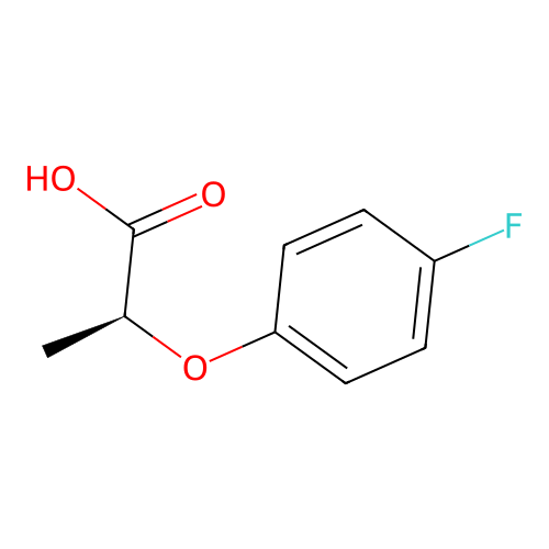 (2S)-2-(4-fluorophenoxy)propanoic acid structure
