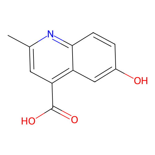 6-Hydroxy-2-methylquinoline-4-carboxylic acid structure