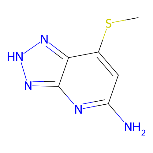 7-methylsulfanyl-2H-triazolo[4,5-b]pyridin-5-amine structure