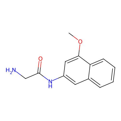 Glycine 4-methoxy-2-naphthylamide structure