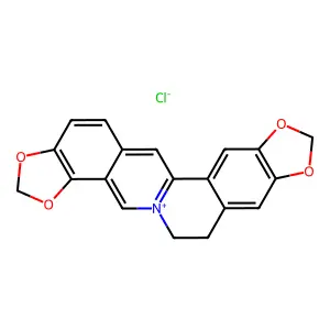Coptisine hydrochloride structure