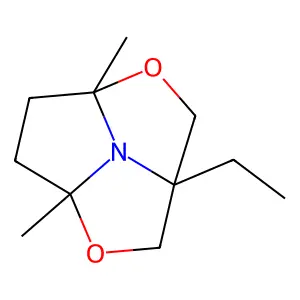 2a-Ethyl-4a,6a-dimethylhexahydro-2H-1,4-dioxa-6b-azacyclopenta[cd]pentalene structure