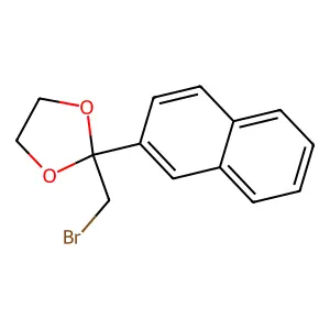 1,3-Dioxolane, 2-(bromomethyl)-2-(2-naphthalenyl)- structure