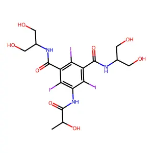 碘帕醇 structure