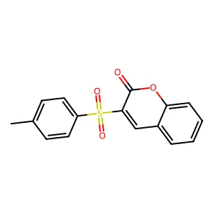 3-[(4-methylphenyl)sulfonyl]-2H-chromen-2-one structure