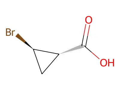 Cyclopropanecarboxylicacid, 2-bromo- structure