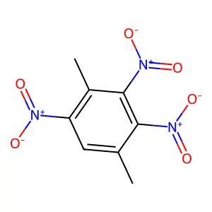 1,4-Dimethyl-2,3,5-trinitrobenzene structure