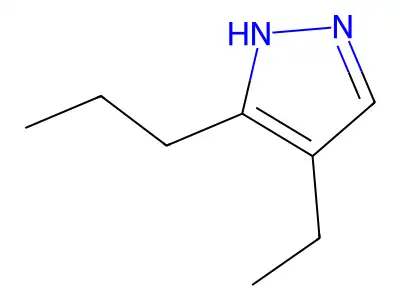 4-ethyl-5-propyl-1H-pyrazole structure