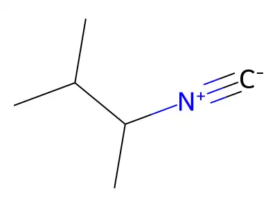 2-Isocyano-3-methylbutane structure