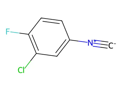 3-Chloro-4-fluorophenylisocyanide structure